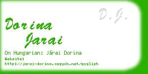 dorina jarai business card